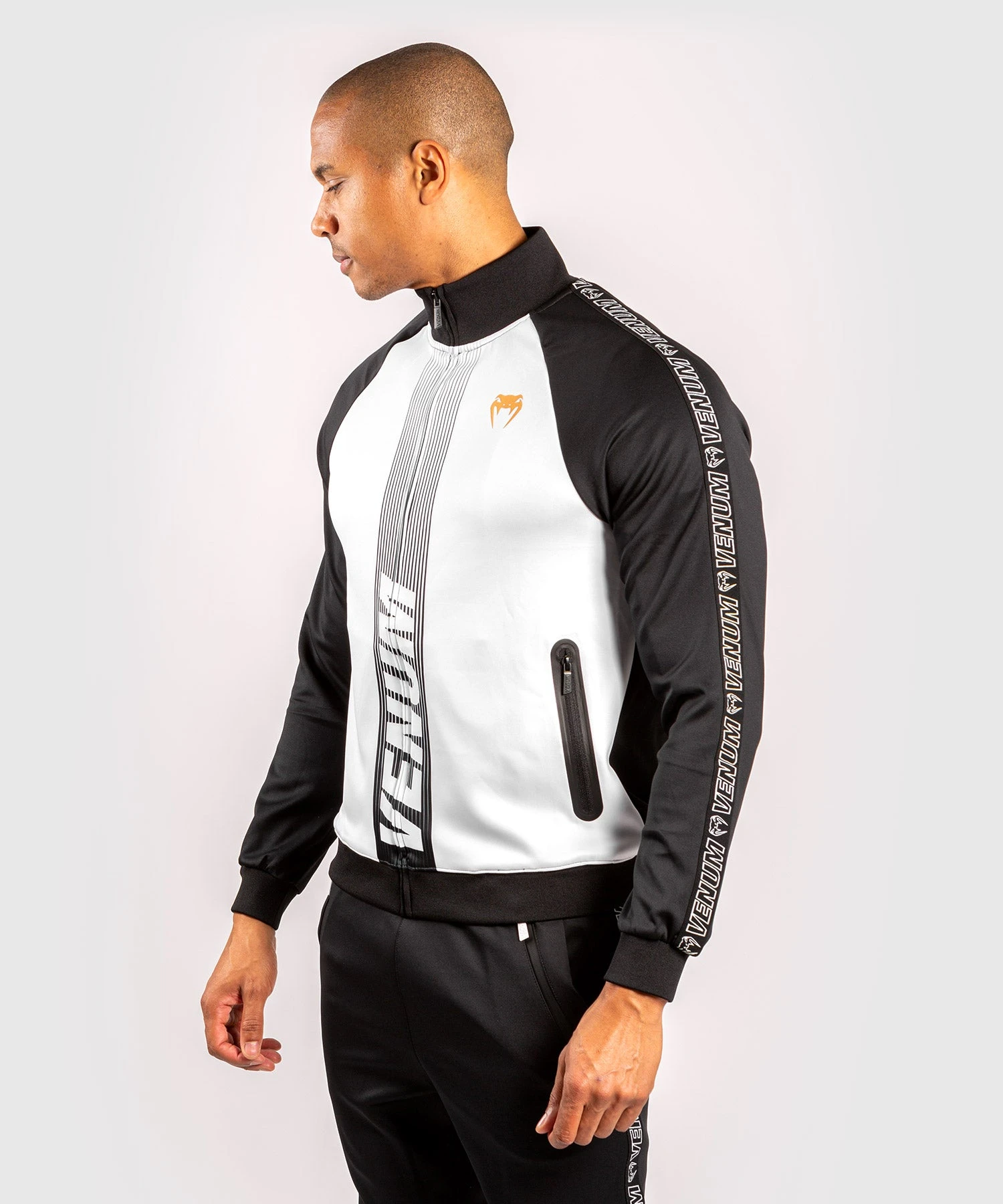 Venum Club 212 Track Jacket - Black/White - Image 3
