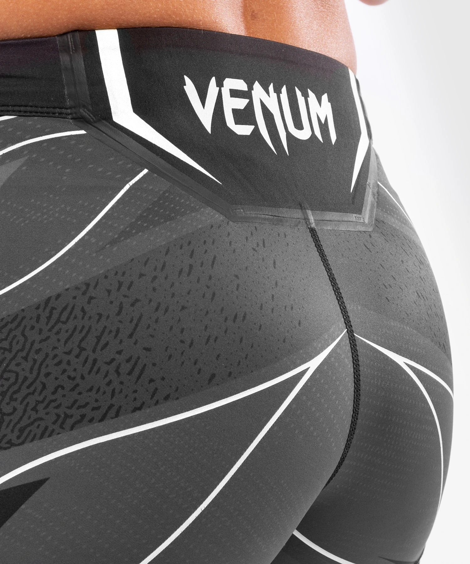 UFC Venum Authentic Fight Night Women's Vale Tudo Shorts - Short Fit - Black - Image 6