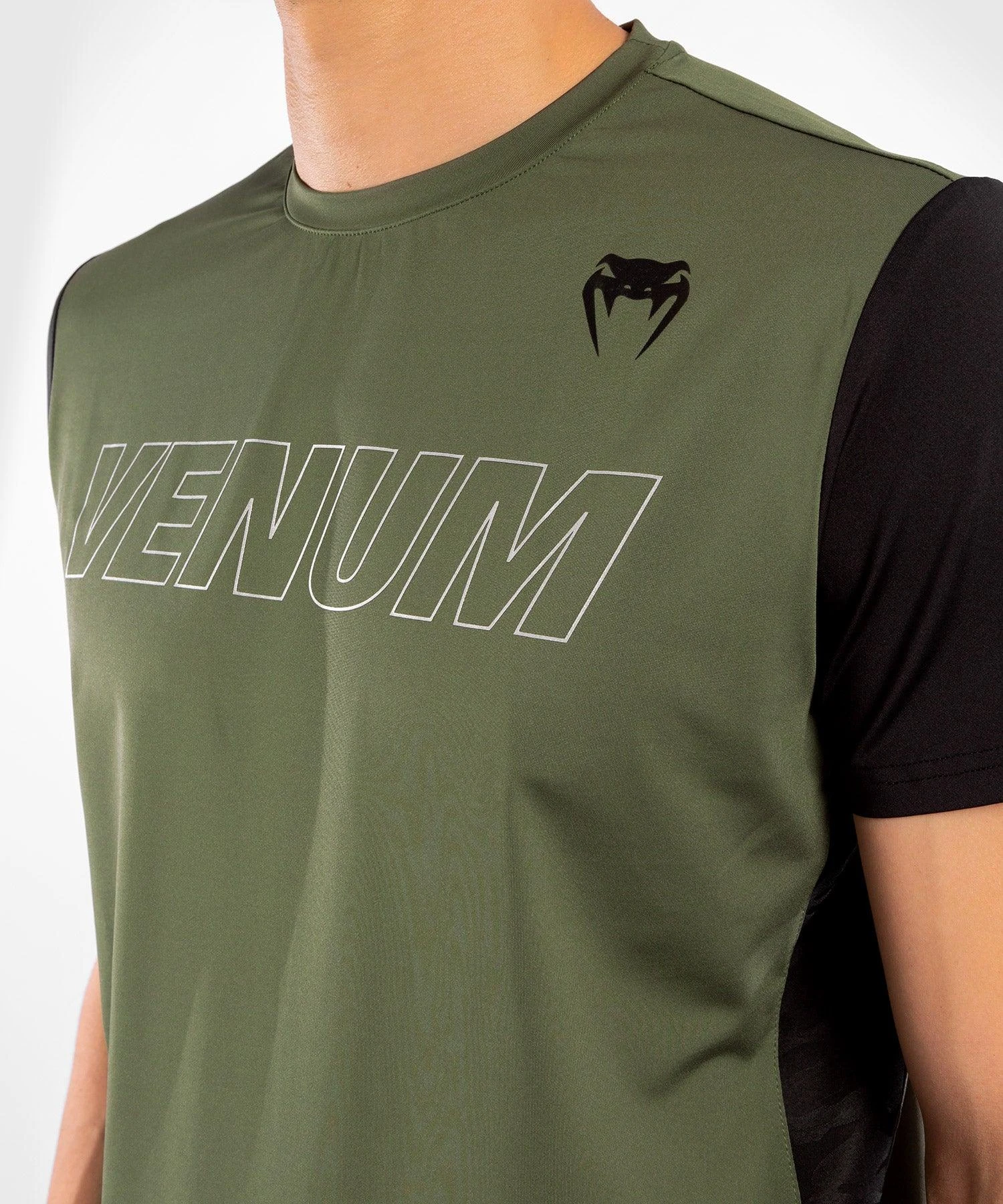 Venum Classic Evo Dry Tech T-shirt - Khaki/Silver - Image 6
