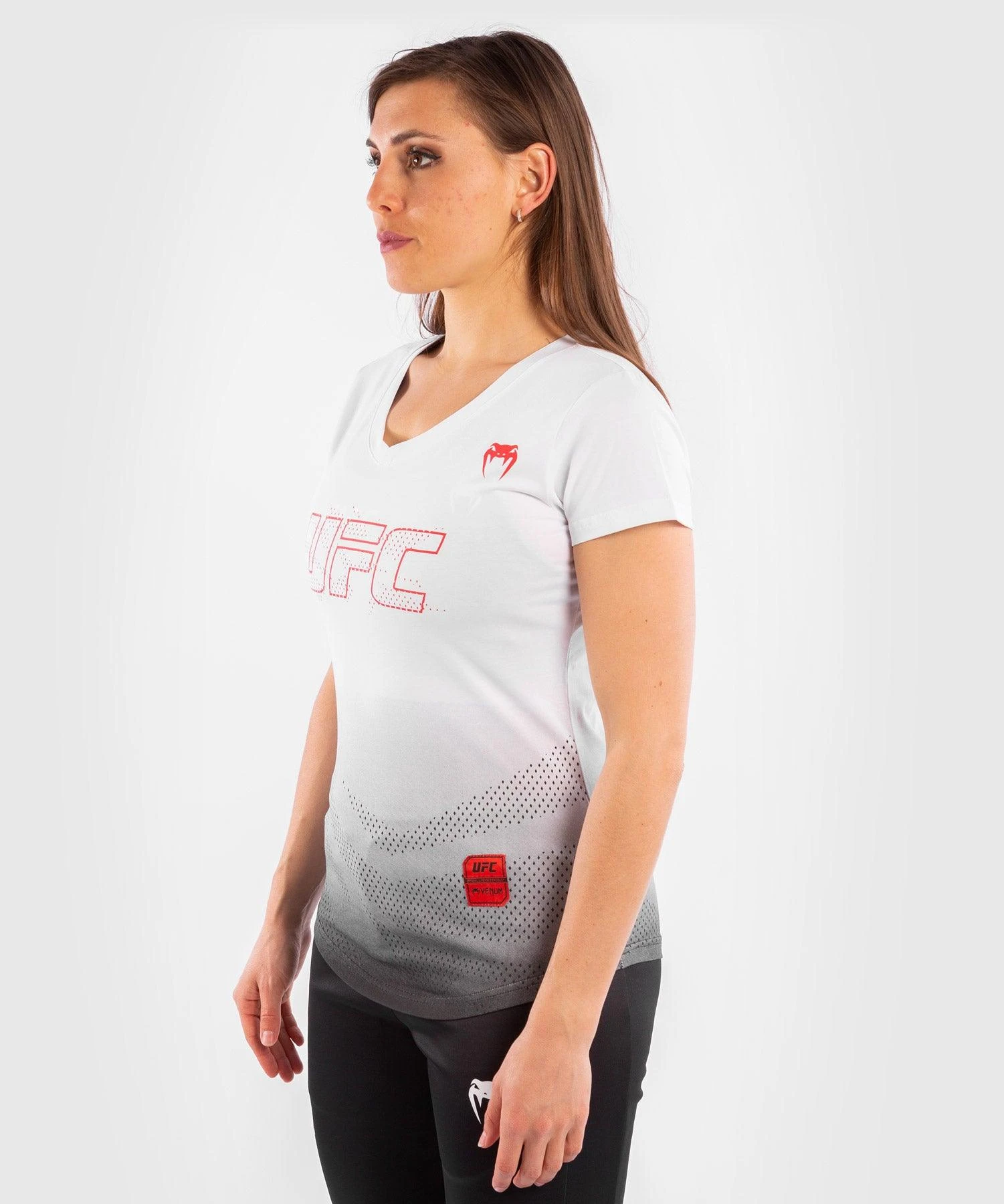 UFC Venum Authentic Fight Week 2 Women's Short Sleeve T-shirt - White - Image 3