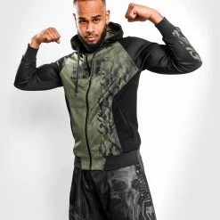 UFC Venum Authentic Fight Week Men's Zip Hoodie - Khaki