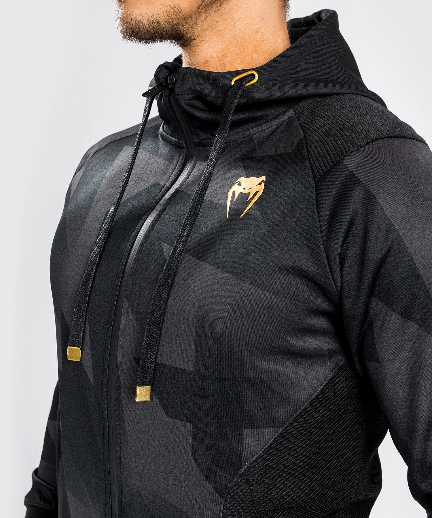 Venum Razor Hoodie - Black/Gold - Image 7