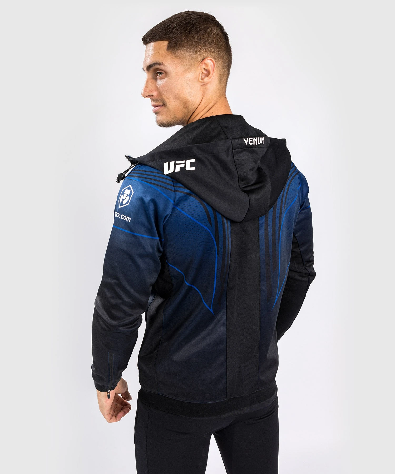 CSD FASHION UFC AUTHENTIC FIGHT NIGHT 2.0 KIT BY VENUM MEN'S WALKOUT HOODIE - Midnight Edition - Image 6