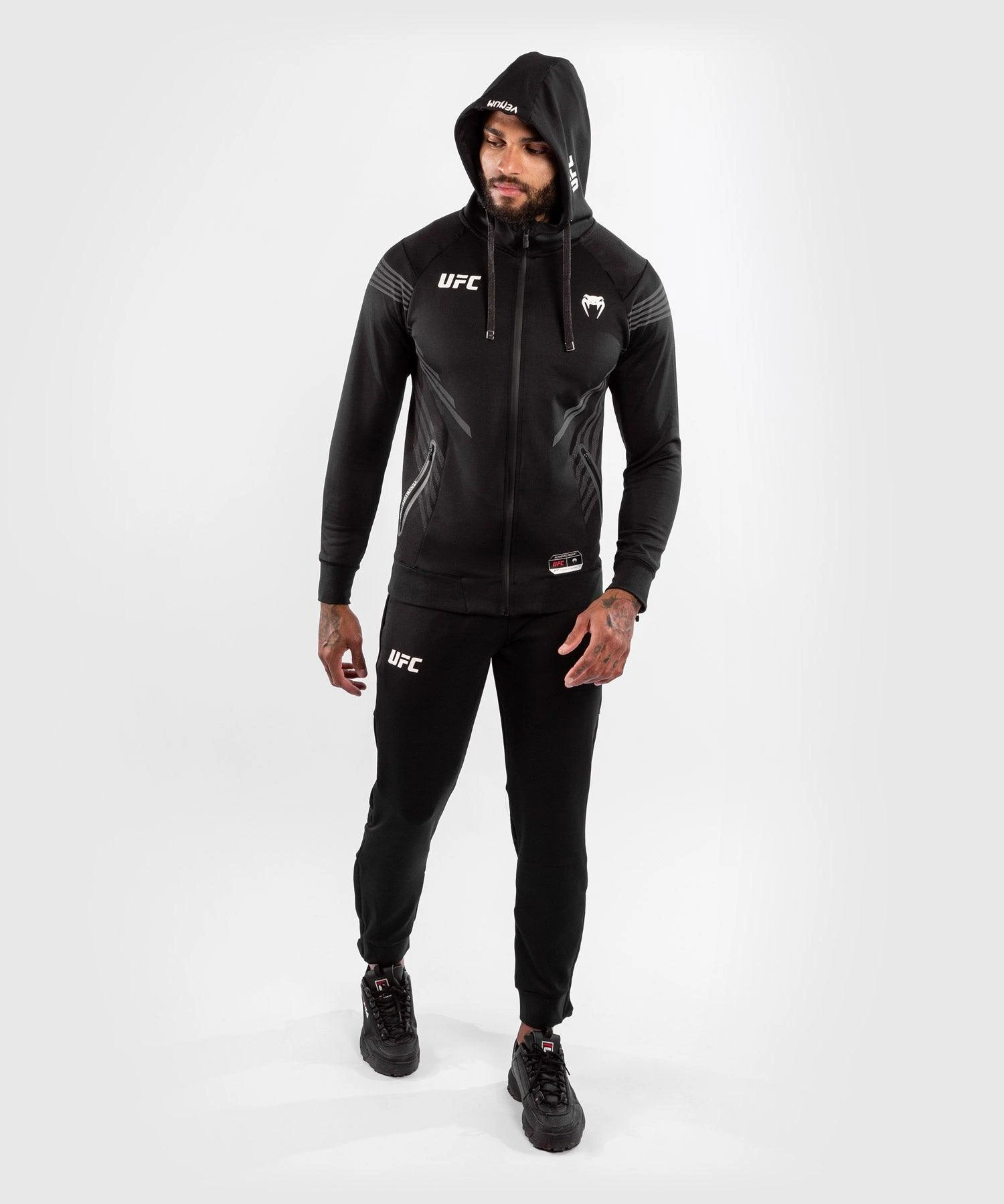 UFC Venum Fighters Authentic Fight Night Men's Walkout Hoodie - Black - Image 10