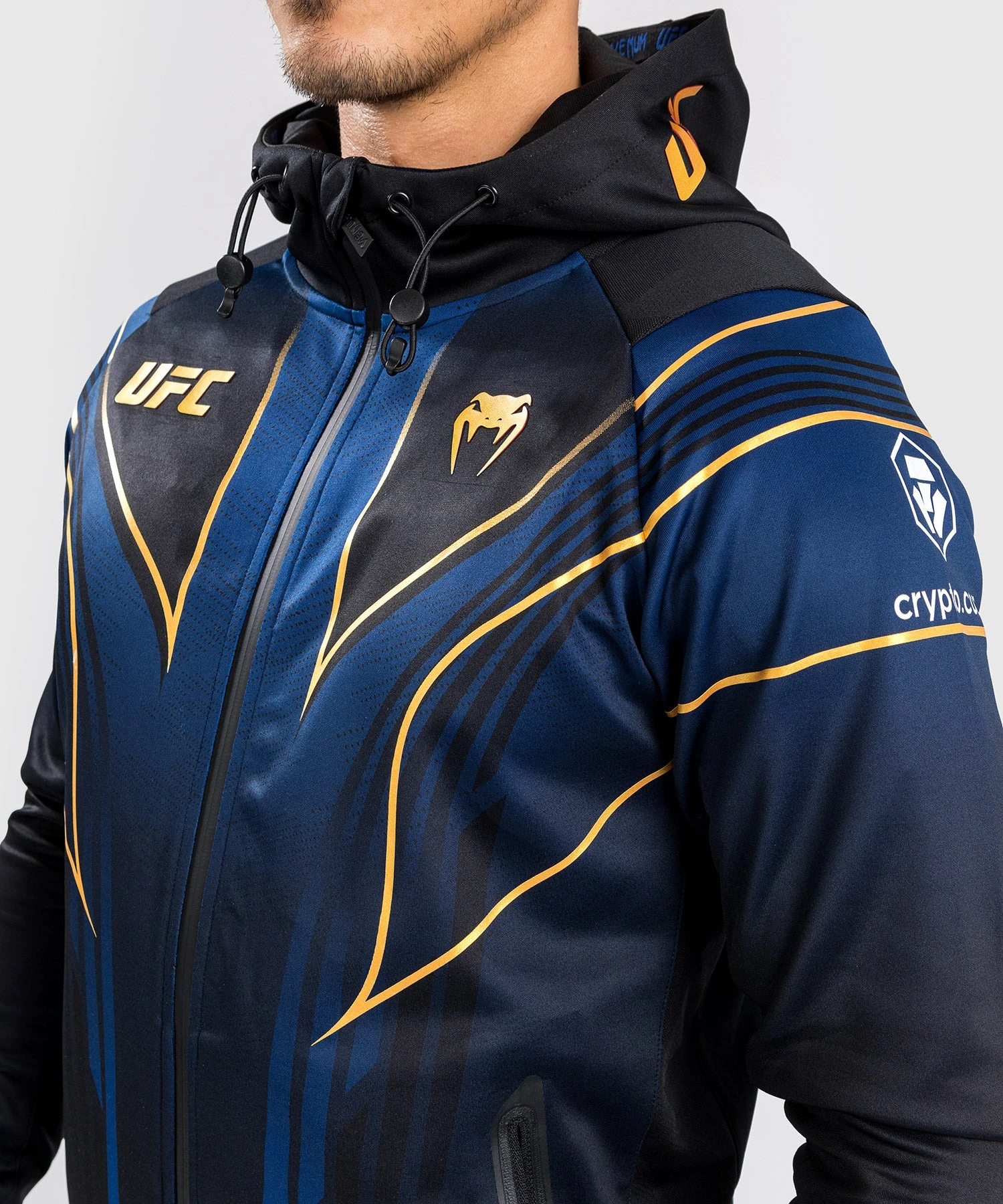 CSD FASHION UFC AUTHENTIC FIGHT NIGHT 2.0 KIT BY VENUM MEN'S WALKOUT HOODIE - Midnight Edition - Champion - Image 8