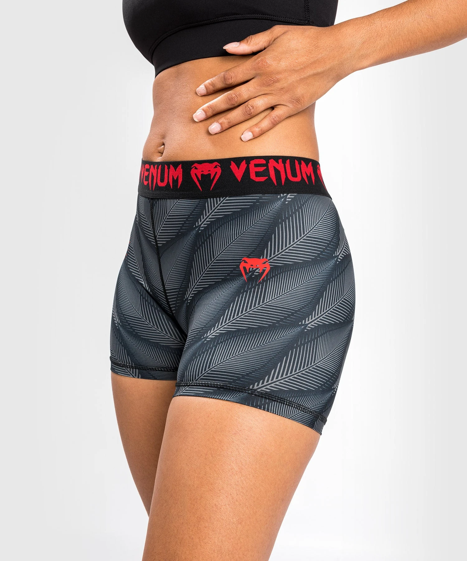 Venum Phantom Compression Shorts - For Women - Black/Red - Image 6