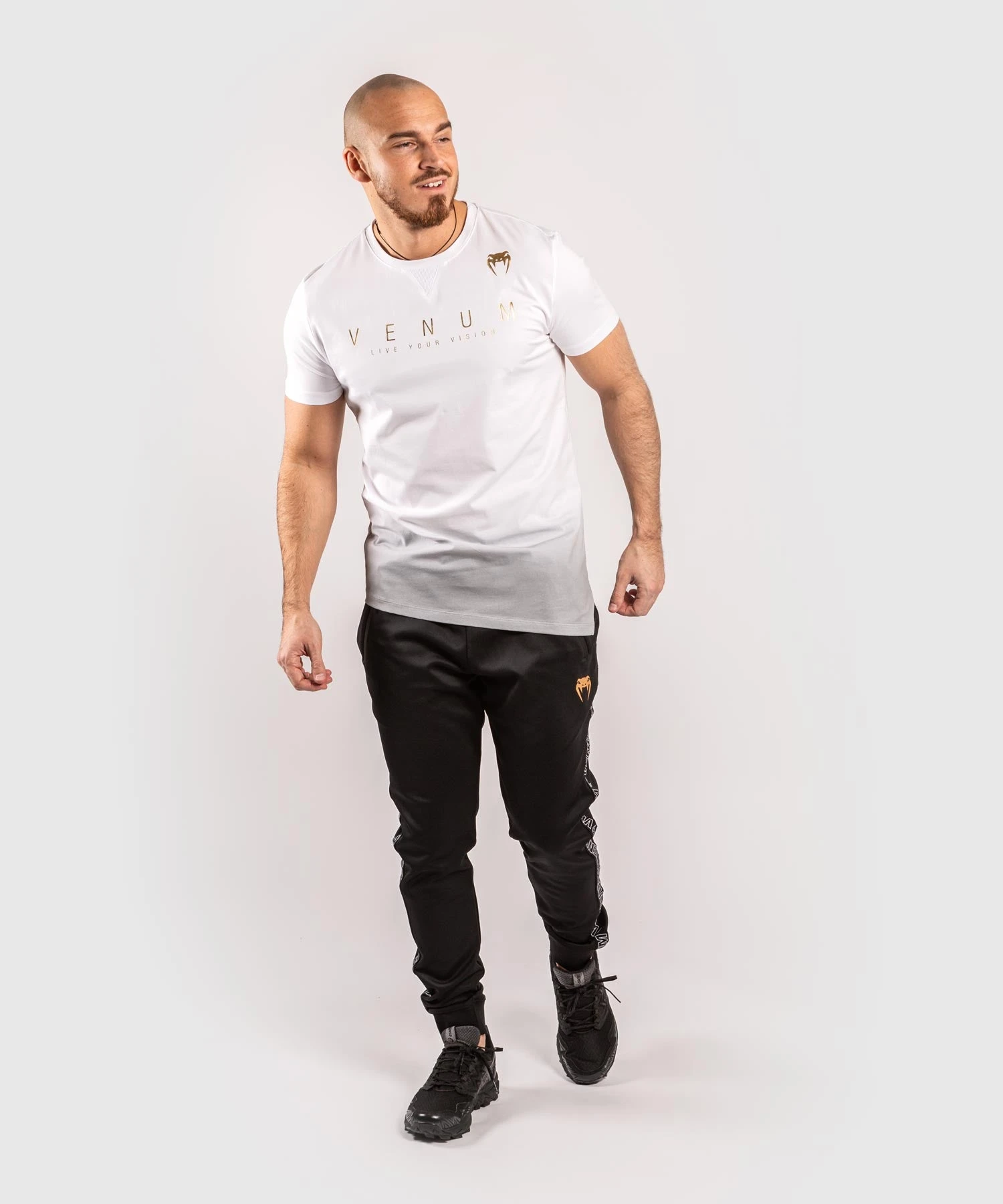 Venum LiveYourVision T-Shirt - White/Black - Image 3