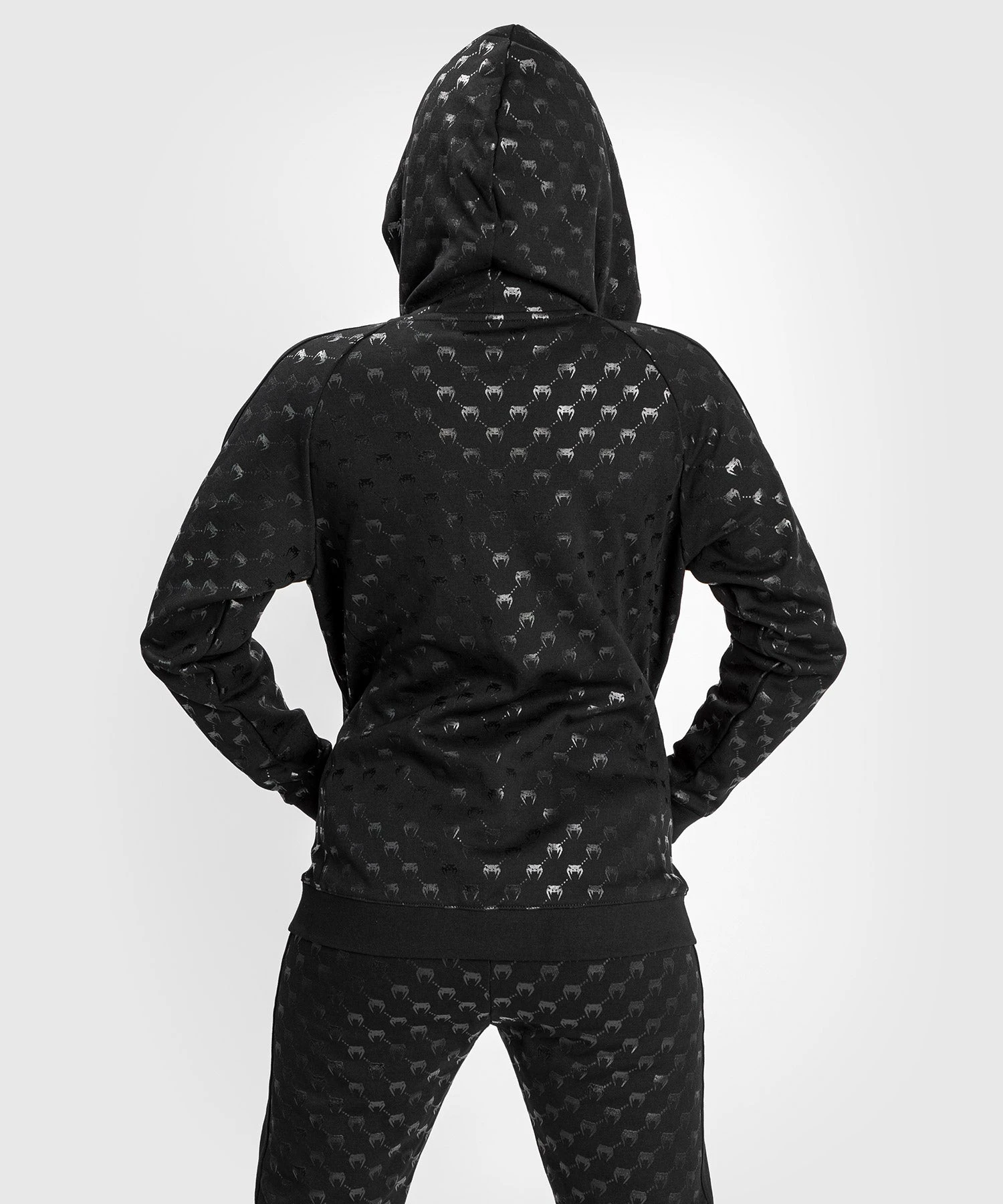 Venum Monogram Hoodie - Black/Pink Gold - Image 3