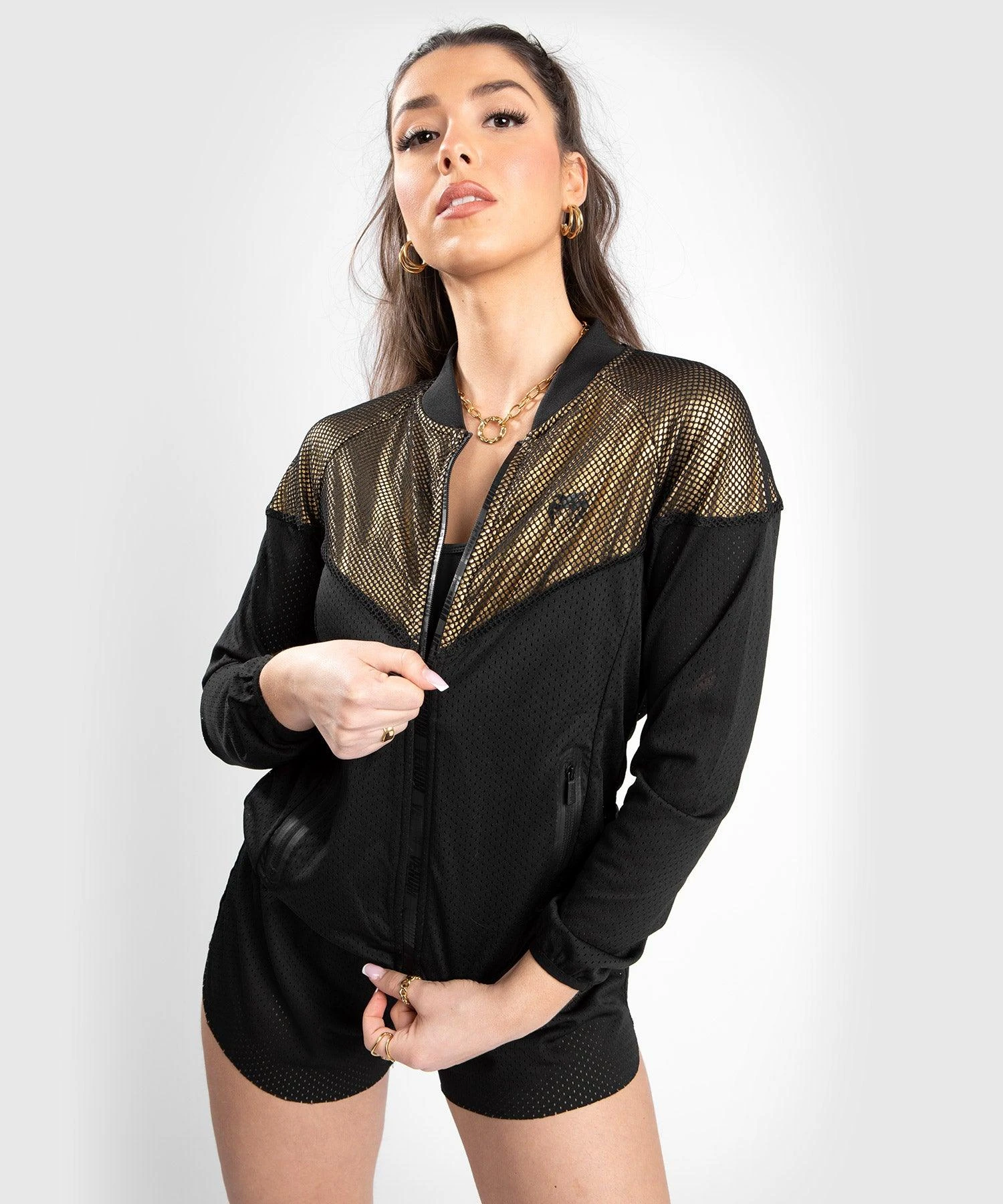 Venum Lightning Mesh Jacket - For Women - Black/Gold