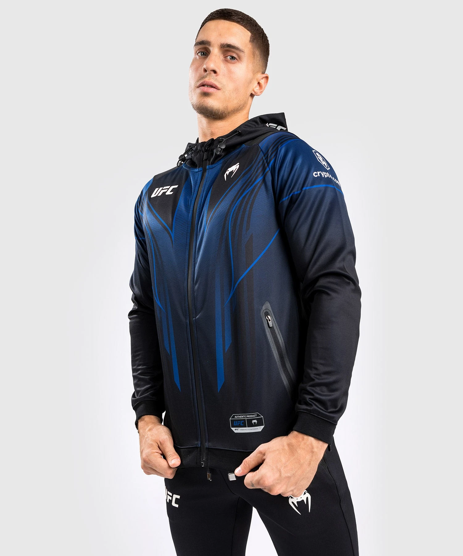 CSD FASHION UFC AUTHENTIC FIGHT NIGHT 2.0 KIT BY VENUM MEN'S WALKOUT HOODIE - Midnight Edition - Image 3