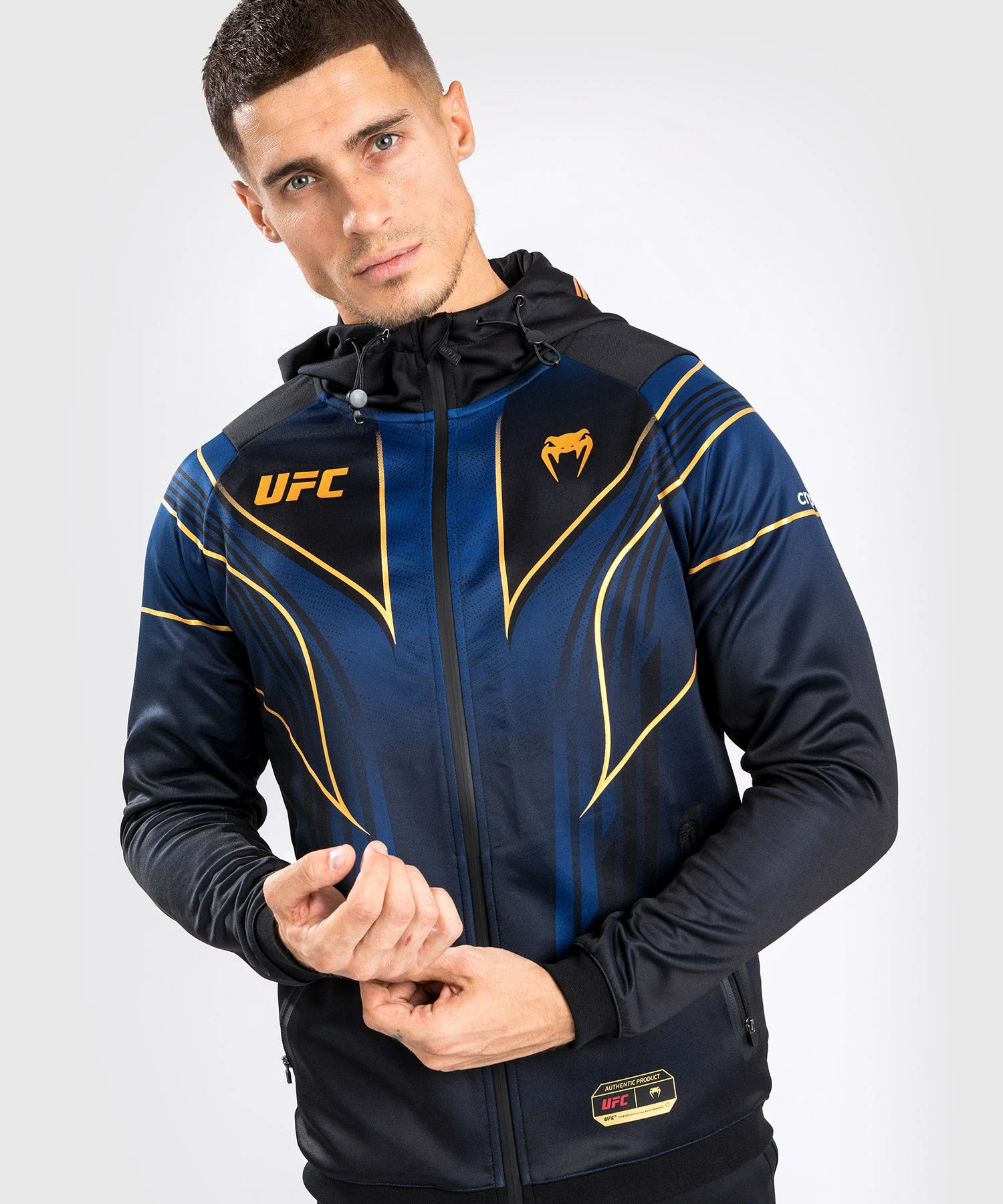 CSD FASHION UFC AUTHENTIC FIGHT NIGHT 2.0 KIT BY VENUM MEN'S WALKOUT HOODIE - Midnight Edition - Champion