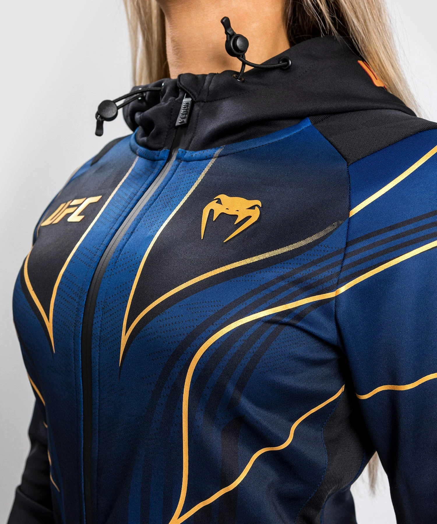 CSD FASHION UFC Authentic Fight Night 2.0 Kit By Venum Women's Walkout Hoodie - Midnight - Champion - Image 5