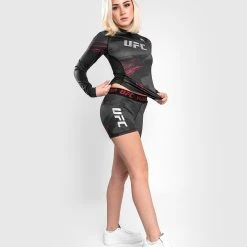 UFC Venum Authentic Fight Week Women's 2.0 Vale Tudo Short - Black/Red