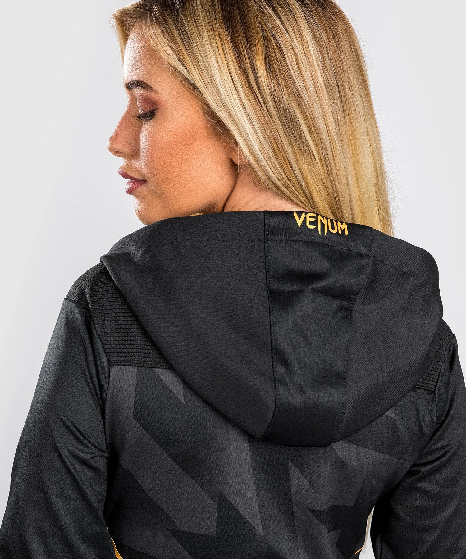 Venum Razor Hoodie - For Women - Black/Gold - Image 8