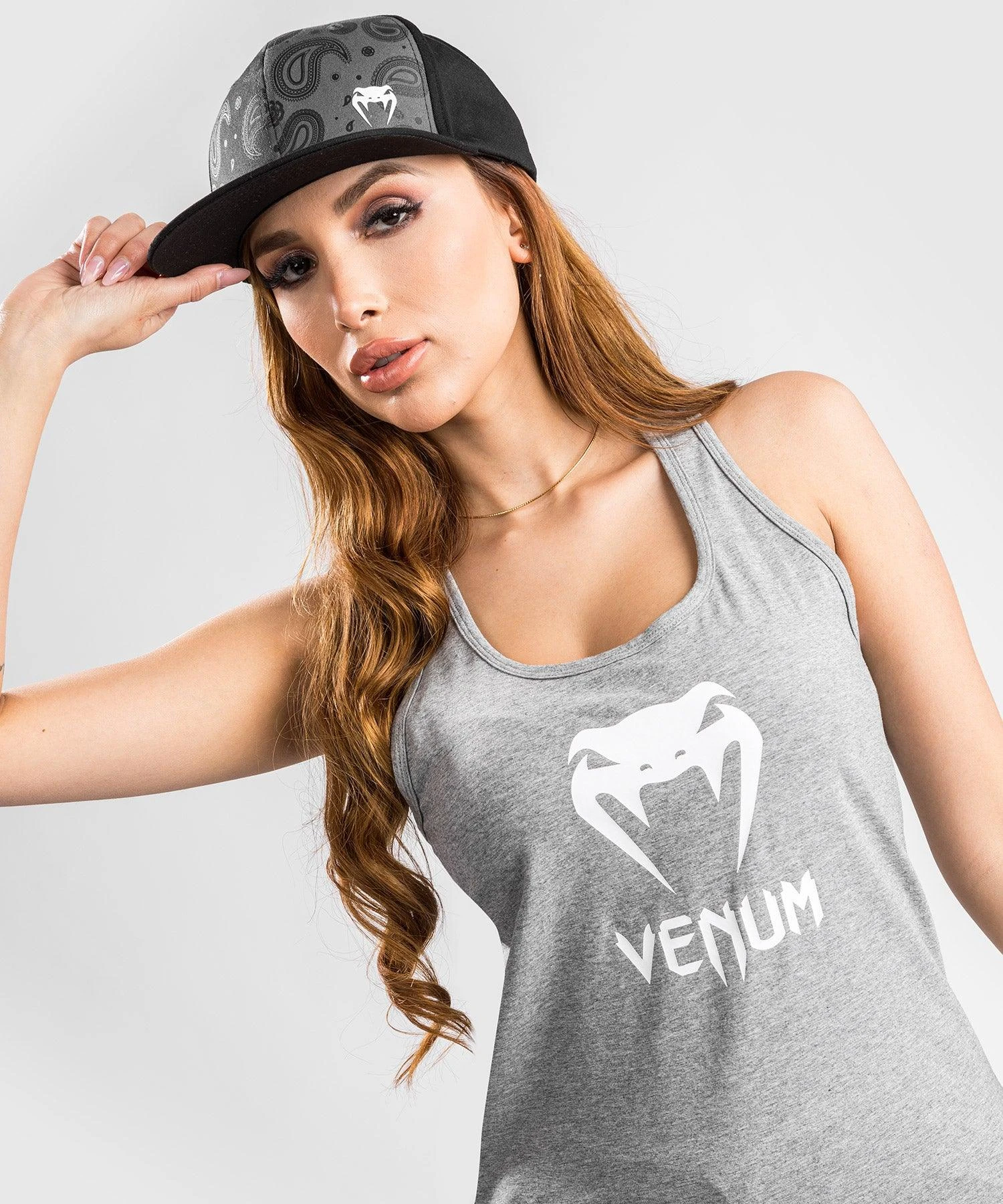 Venum Classic Tank Top - For Women - Light Heather Grey - Image 3