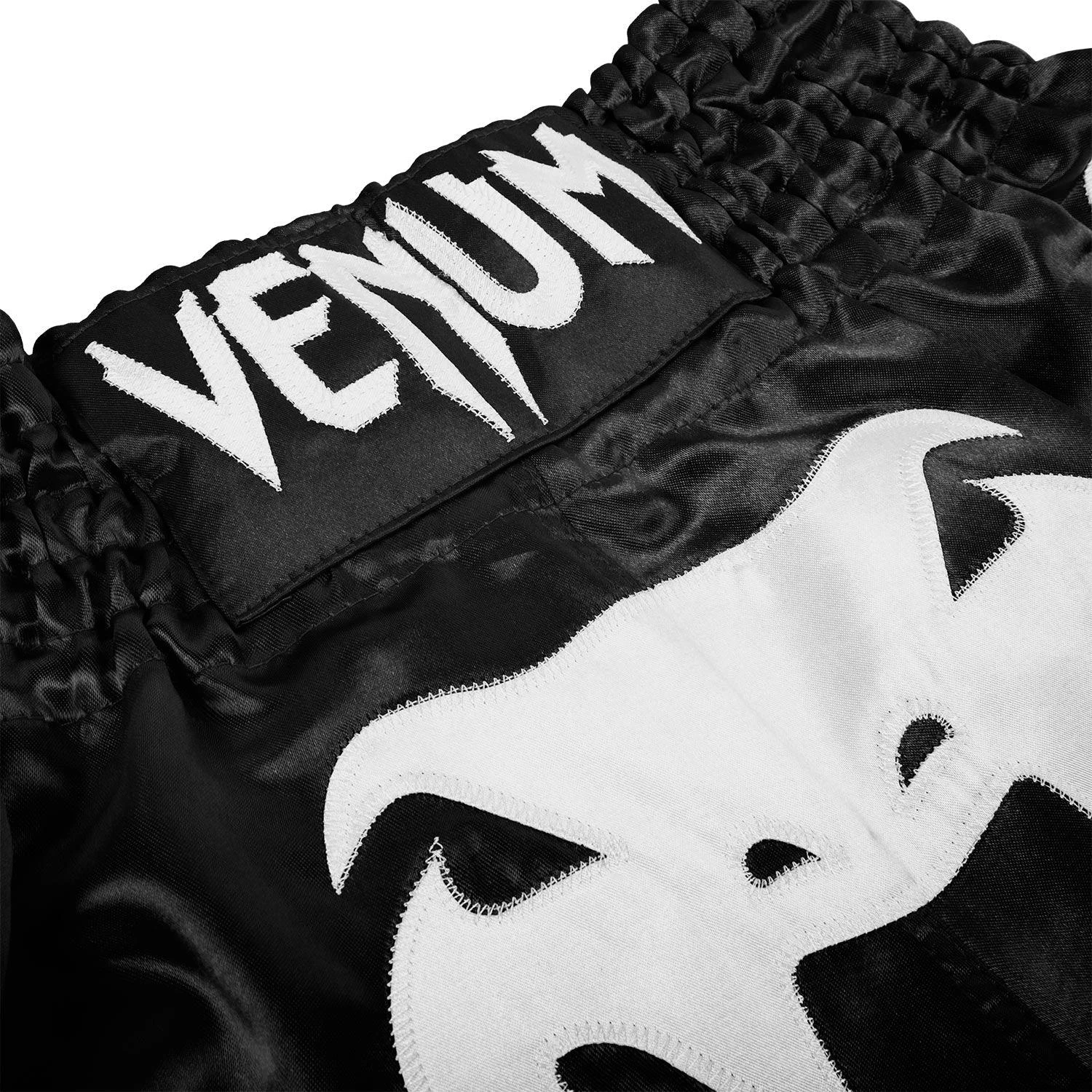 Venum Bangkok Inferno Muay Thai Shorts - Black/White - Image 5