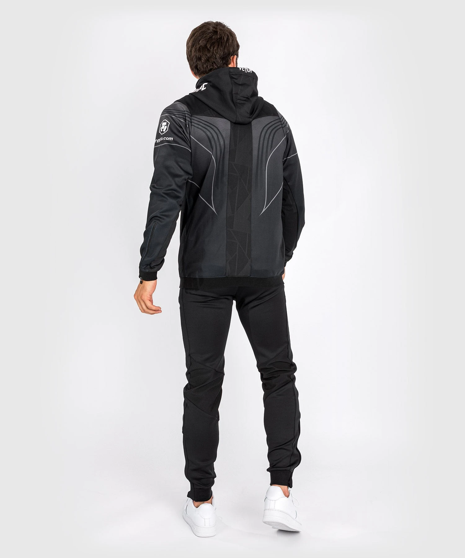 UFC Venum Authentic Fight Night 2.0 Men's Walkout Hoodie - Black - Image 5