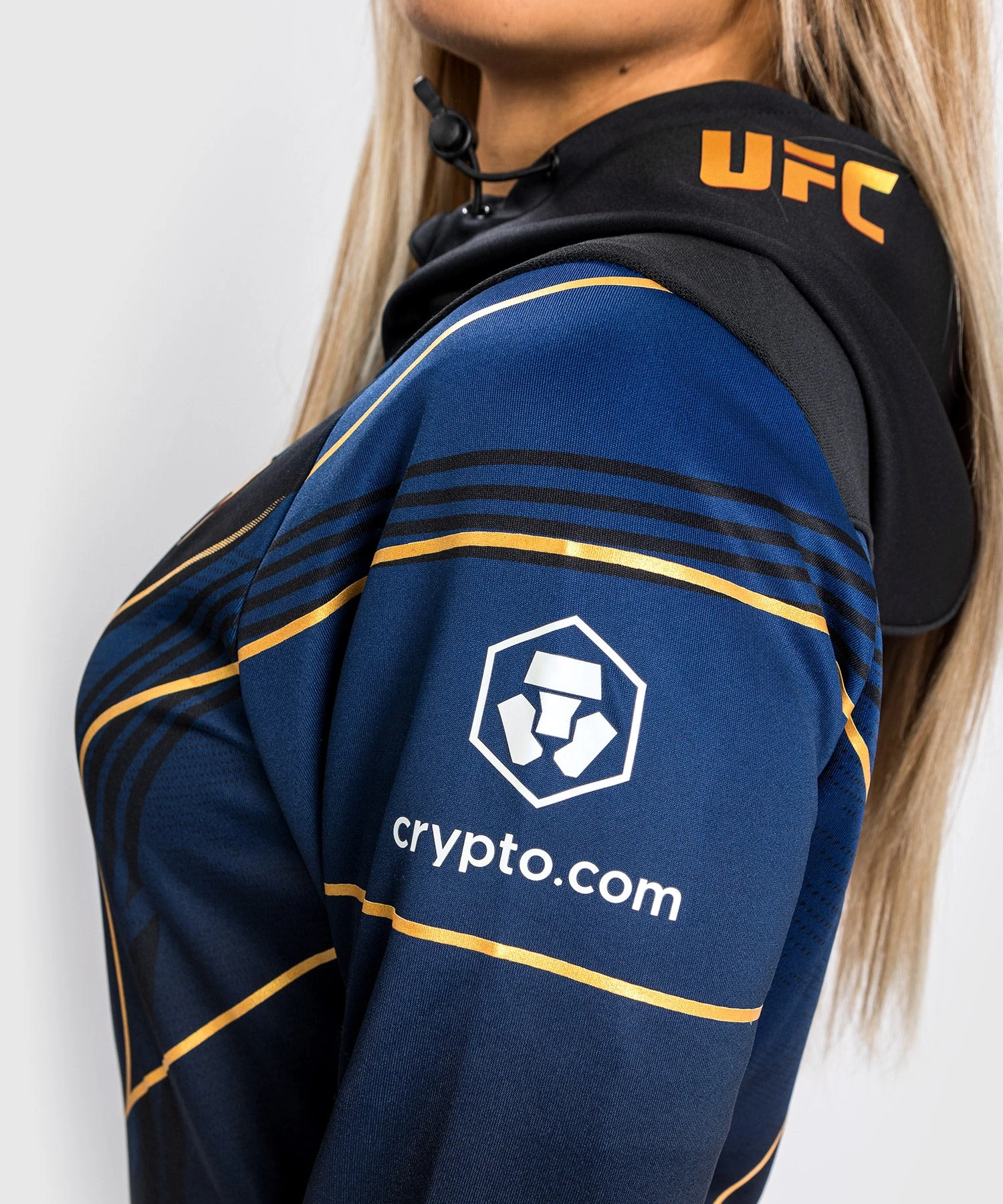 CSD FASHION UFC Authentic Fight Night 2.0 Kit By Venum Women's Walkout Hoodie - Midnight - Champion - Image 7