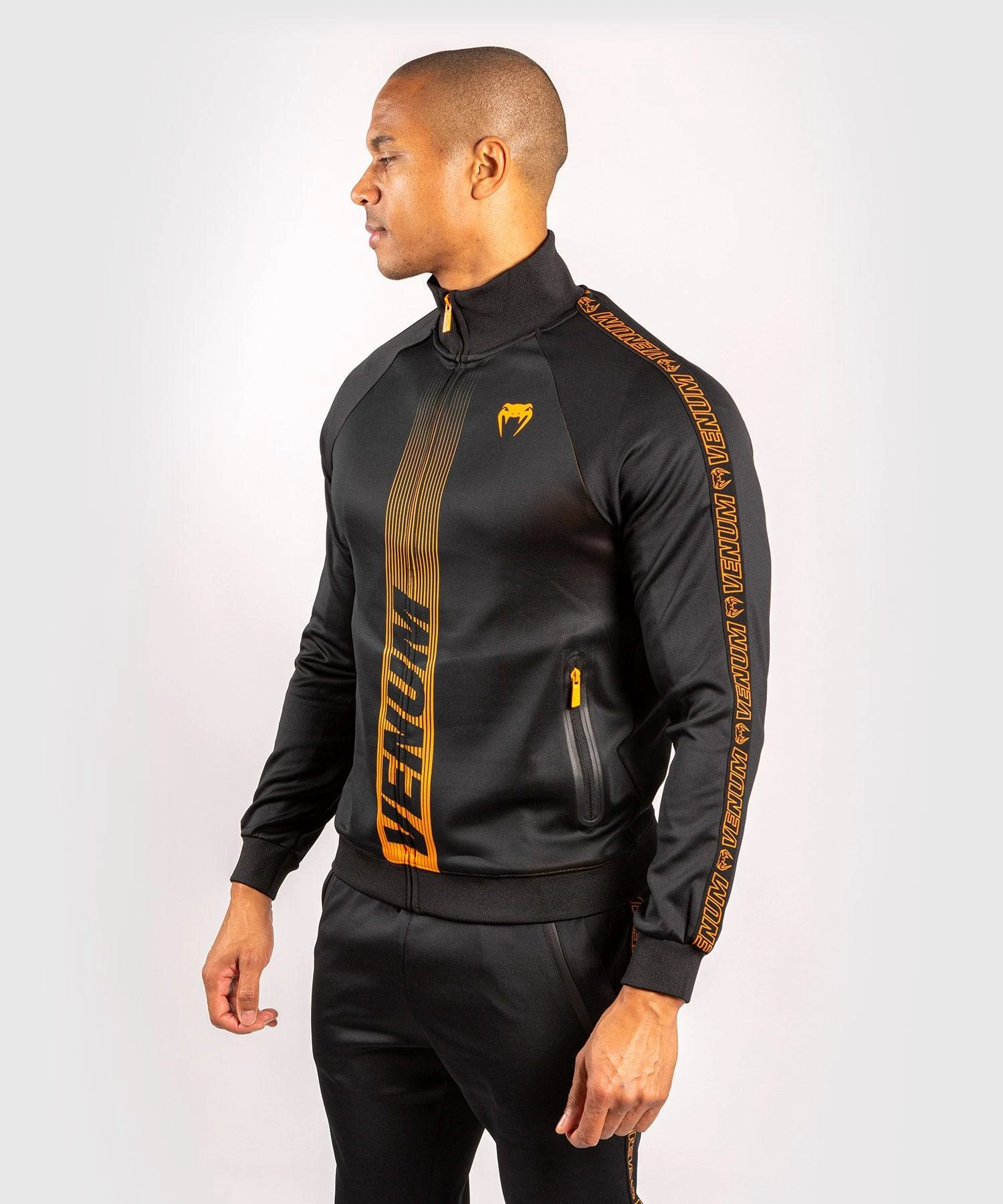 Venum Club 212 Track Jacket - Black/Orange - Image 3