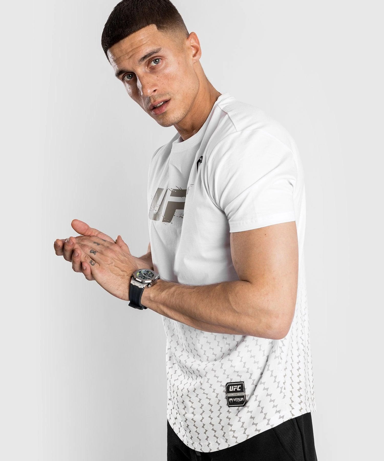 UFC Venum Authentic Fight Week Men's 2.0 Short Sleeve T-Shirt - White