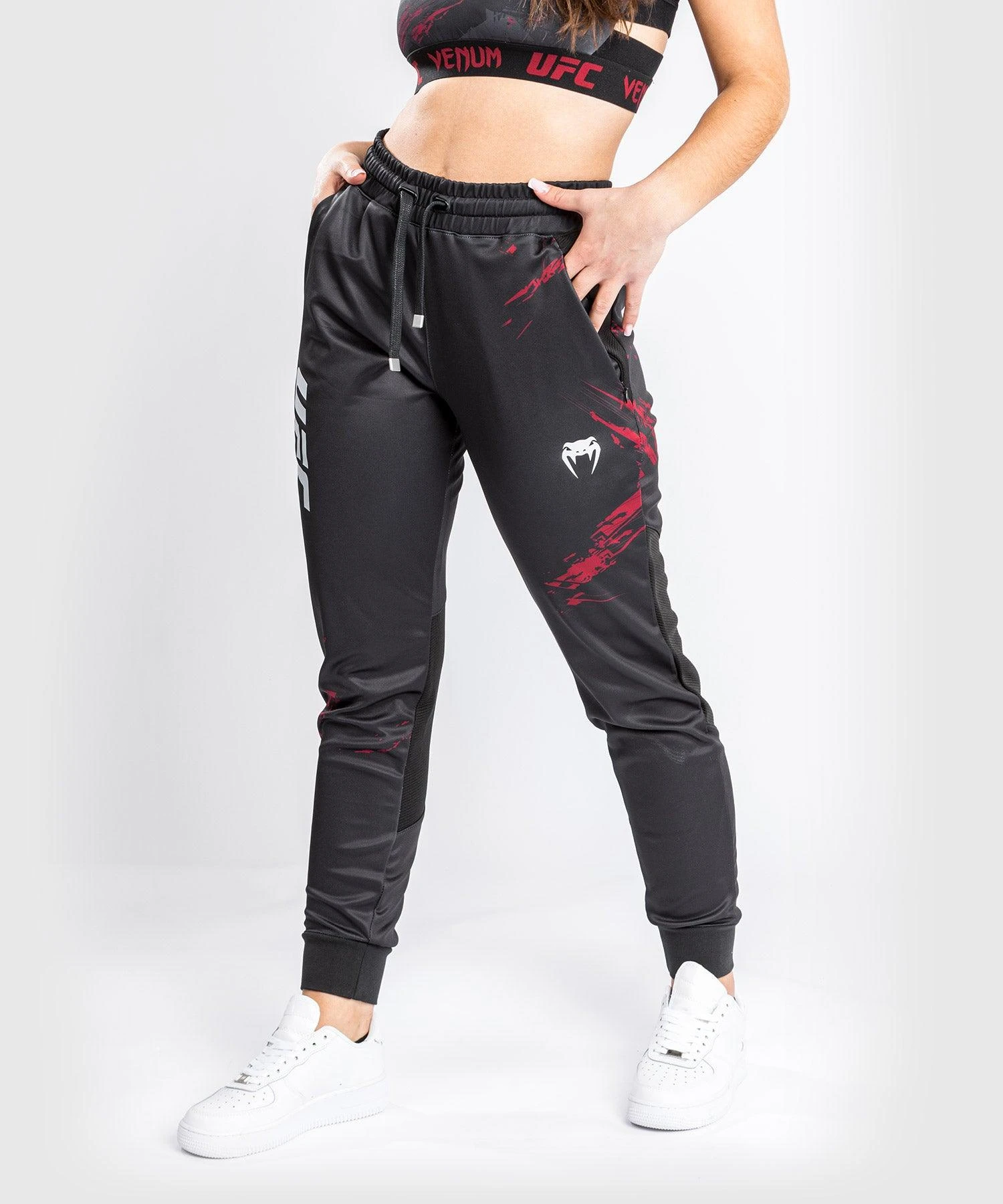 UFC Venum Authentic Fight Week Women's 2.0 Pant - Black/Red - Image 6