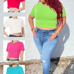 The Salted Hippie Boutique Crop It Like It's Hot Top