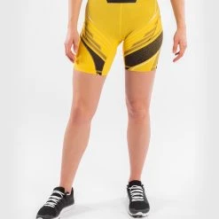 UFC Venum Authentic Fight Night Women's Vale Tudo Shorts - Long Fit - Yellow