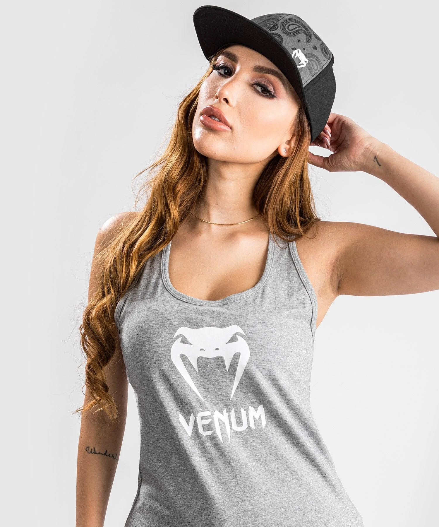 Venum Classic Tank Top - For Women - Light Heather Grey - Image 4