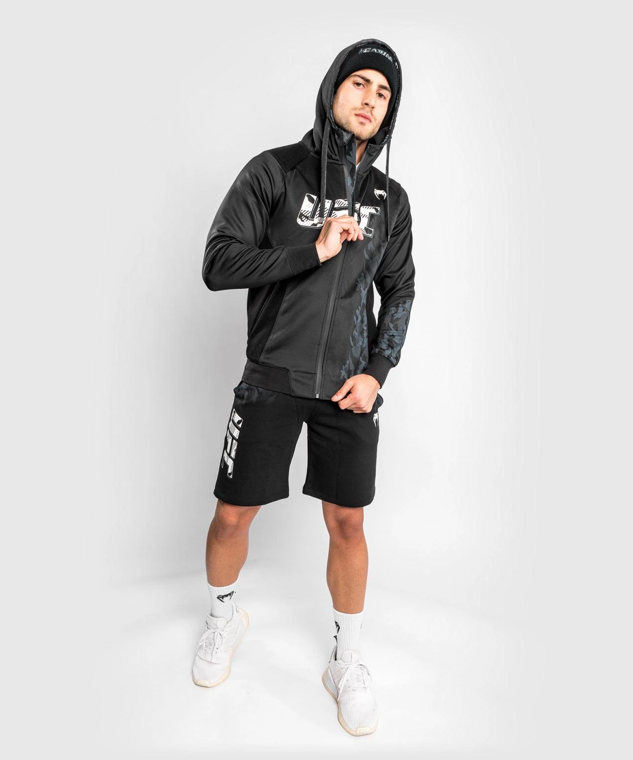 UFC Venum Authentic Fight Week Men's Zip Hoodie - Black - Image 5