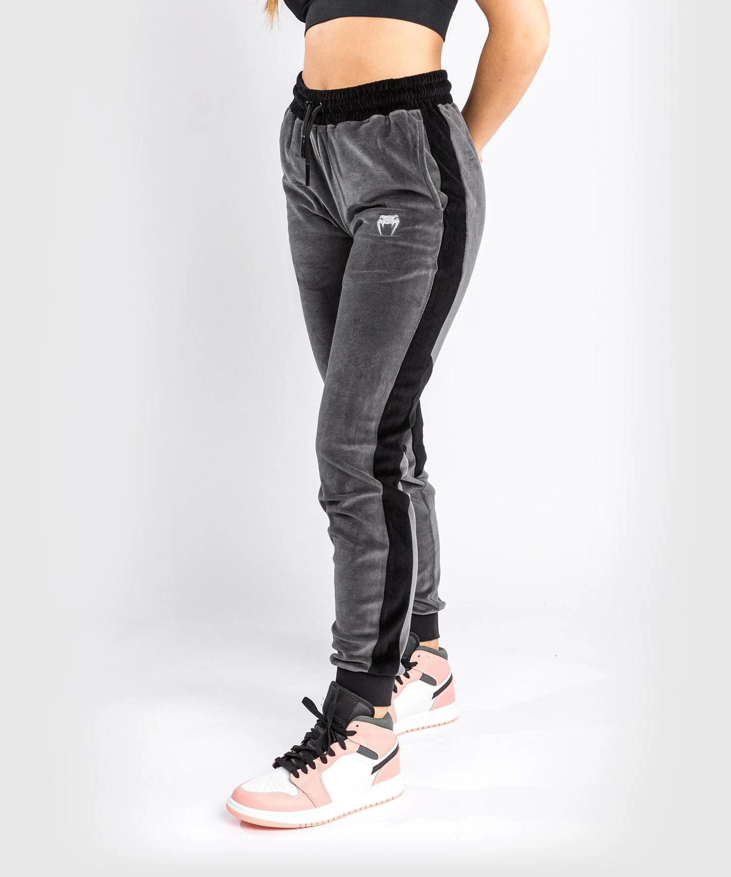 Venum Camoline 2.0 Velvet Joggers - For Women - Grey/Black - Image 2