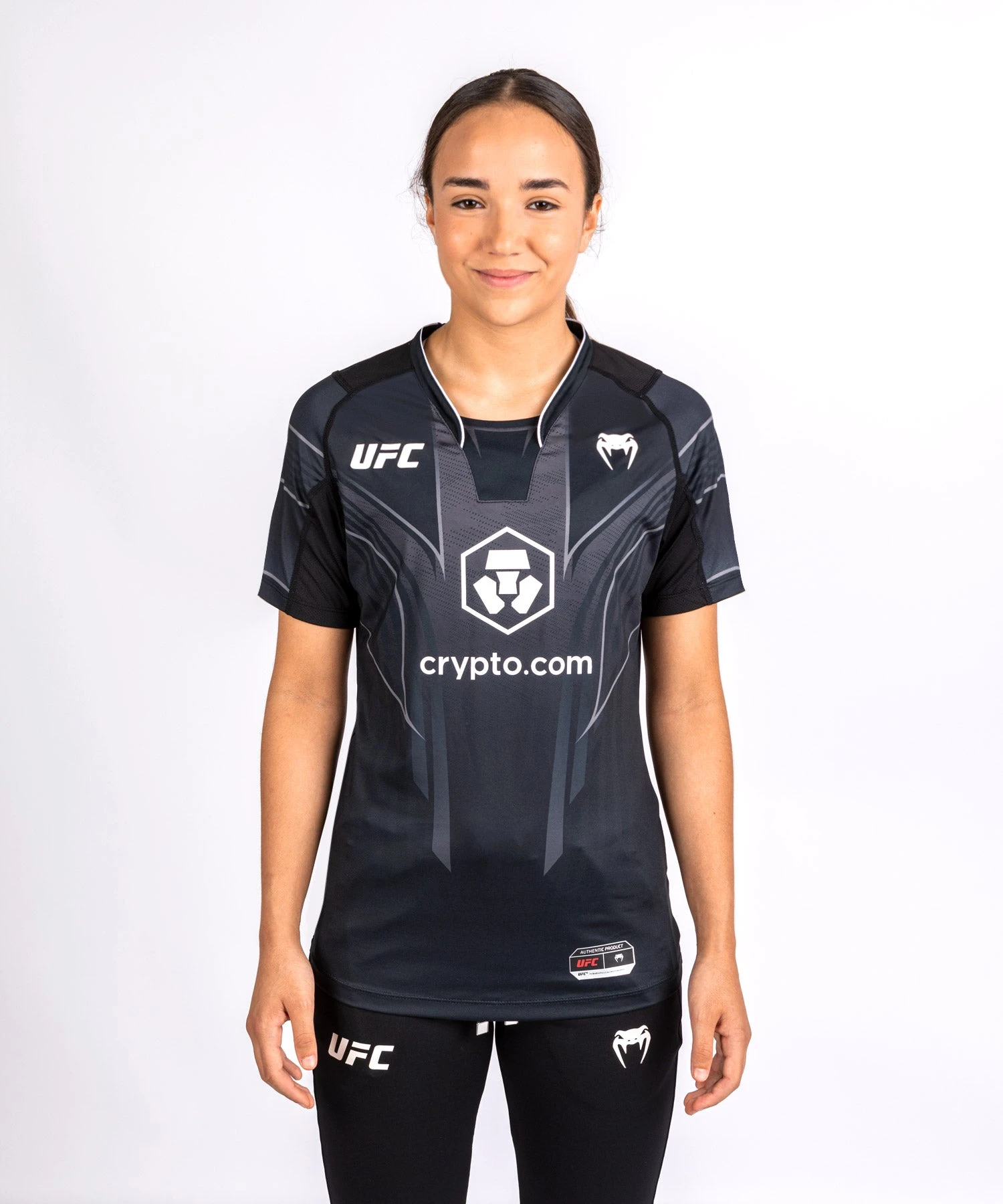 UFC Venum Personalized Authentic Fight Night 2.0 Women's Walkout Jersey - Black - Image 4