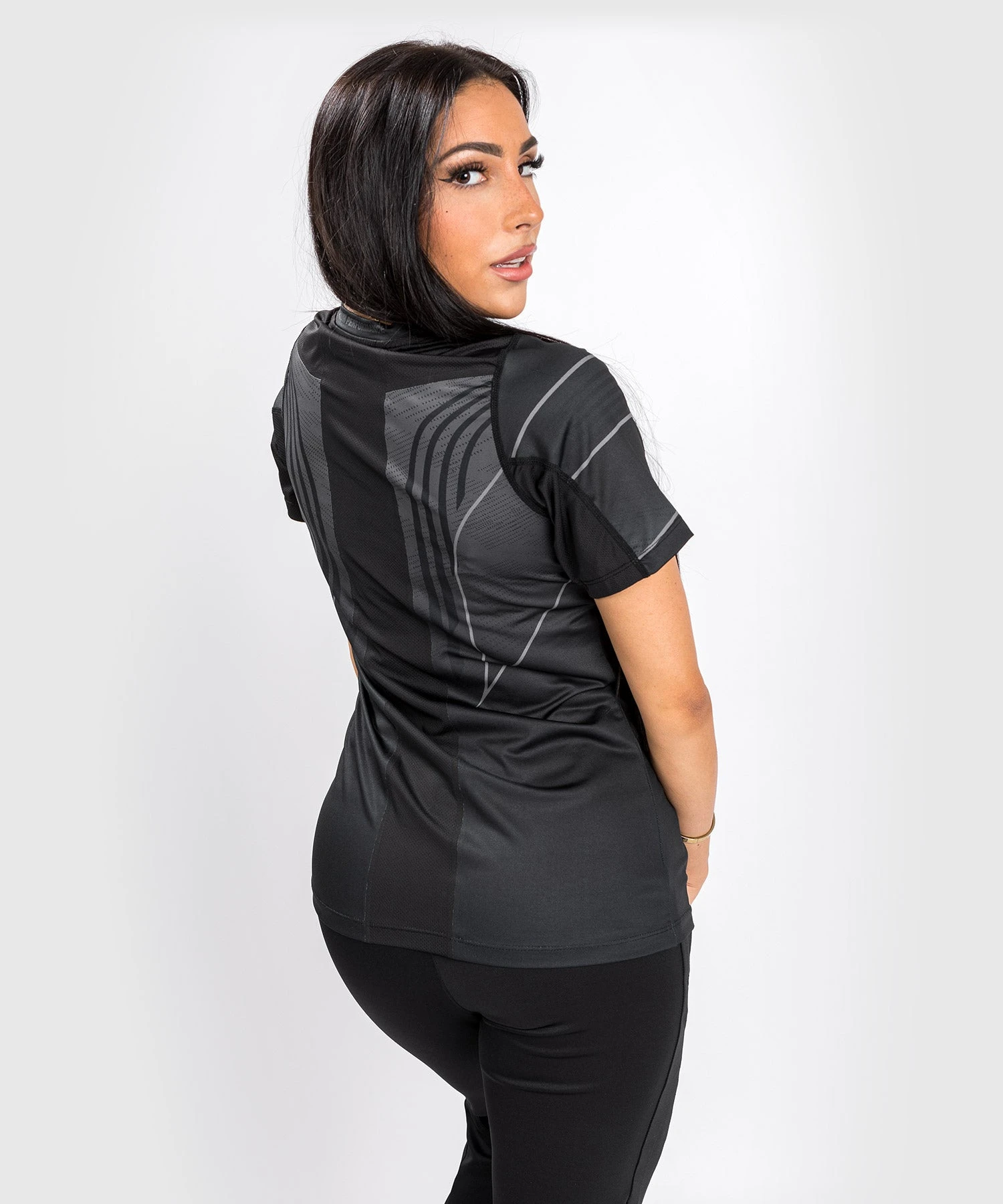 UFC Venum Authentic Fight Night 2.0 Women's Walkout Jersey - Black - Image 4