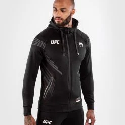 UFC Venum Authentic Fight Night Men's Walkout Hoodie - Black