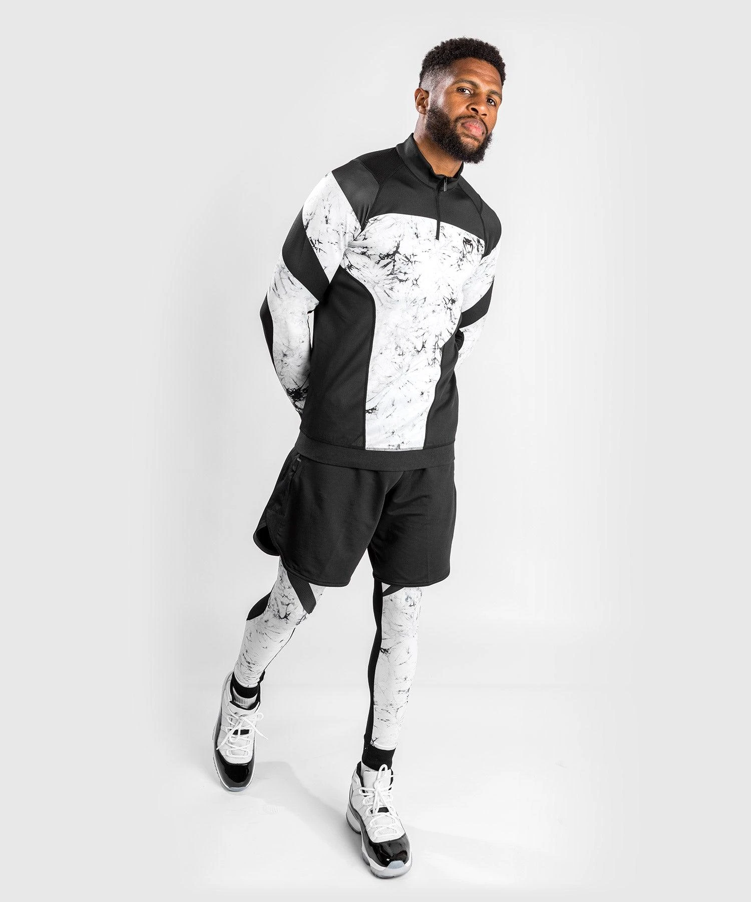 Venum G-Fit Marble Dry Tech Long Sleeves Zip Collar - Marble - Image 5