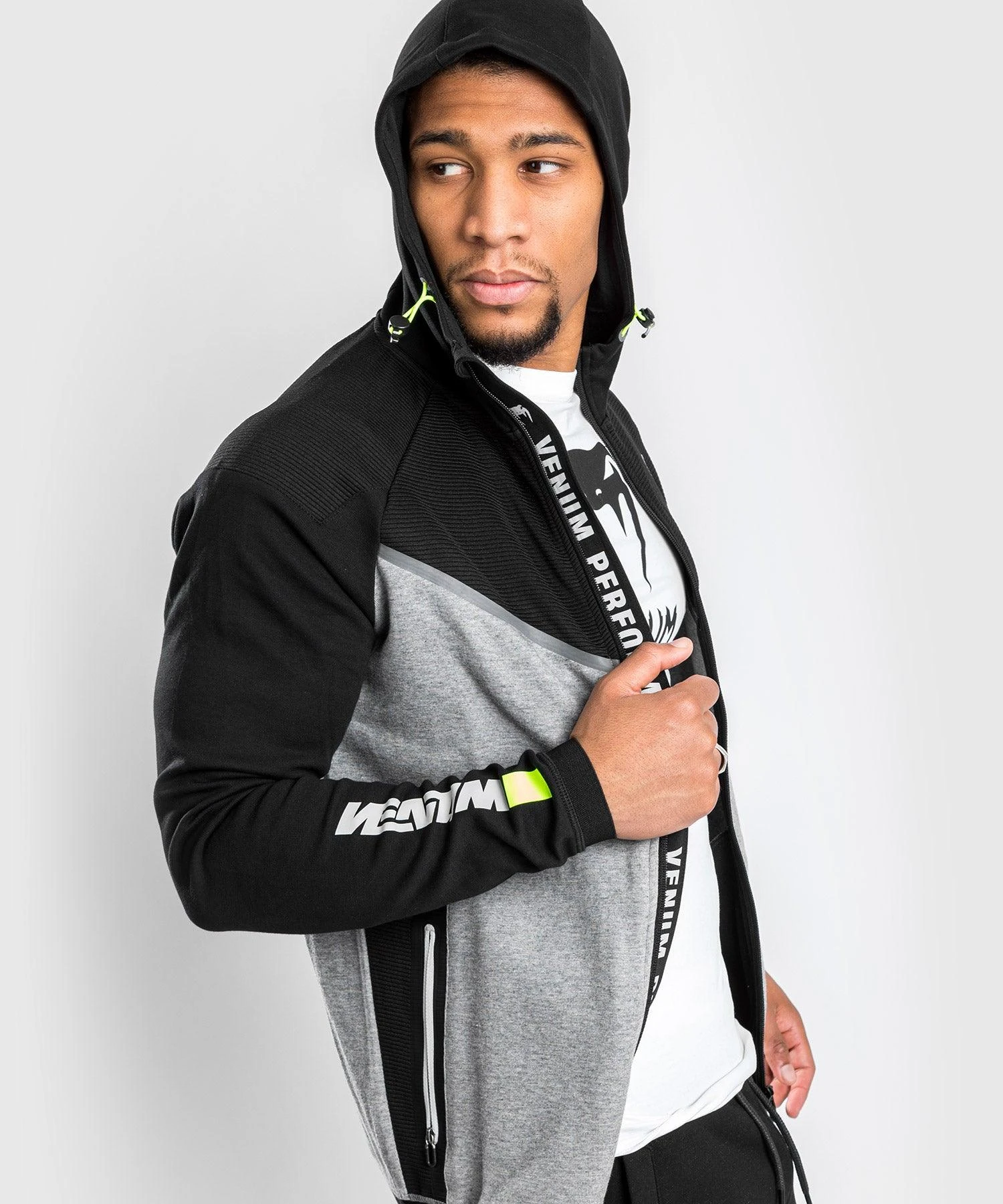Venum Laser Evo 2.0 Hoodie - Light Heather Grey