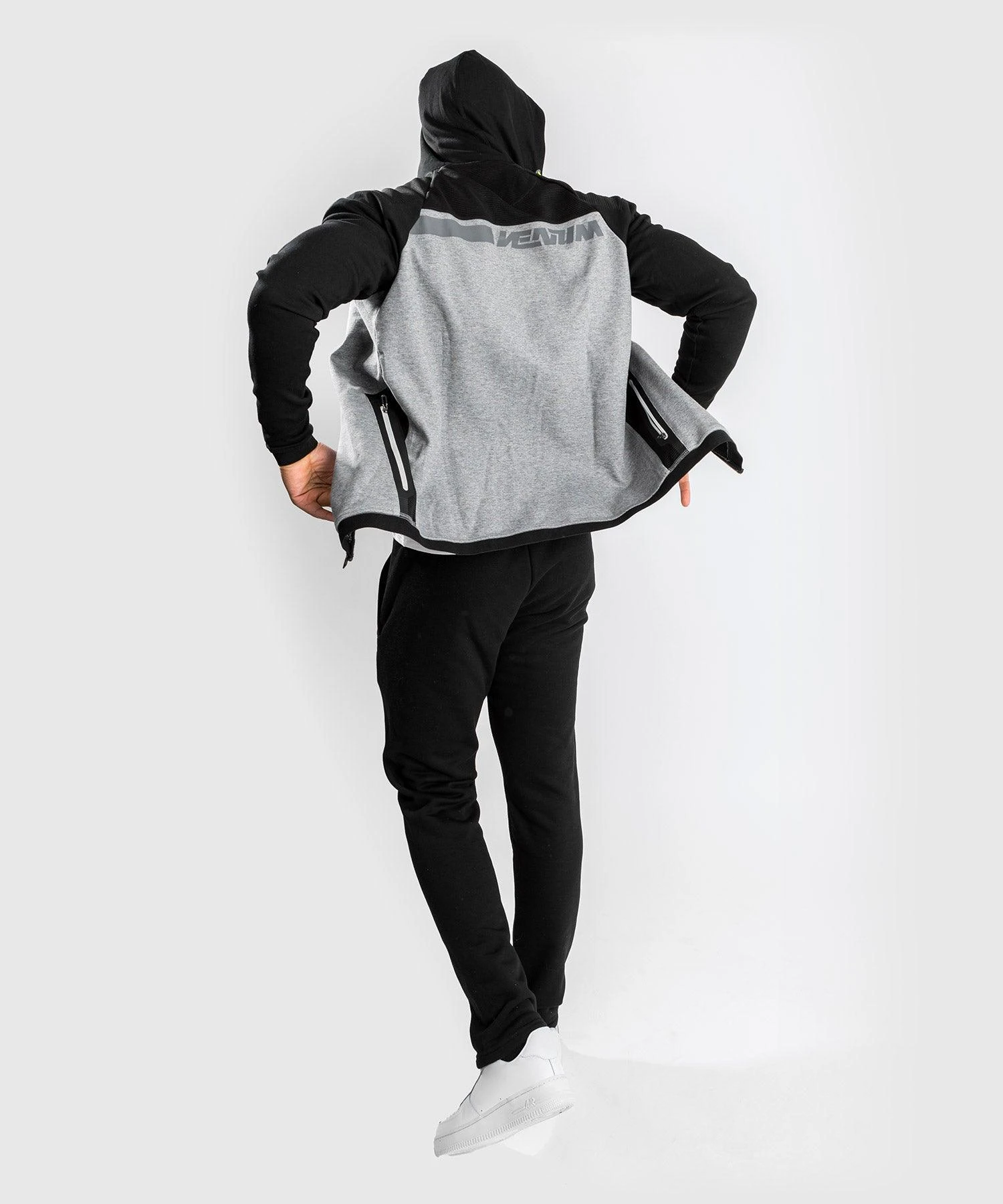 Venum Laser Evo 2.0 Hoodie - Light Heather Grey - Image 9