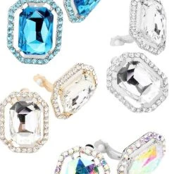 The Salted Hippie Boutique Octagon Stone Earrings