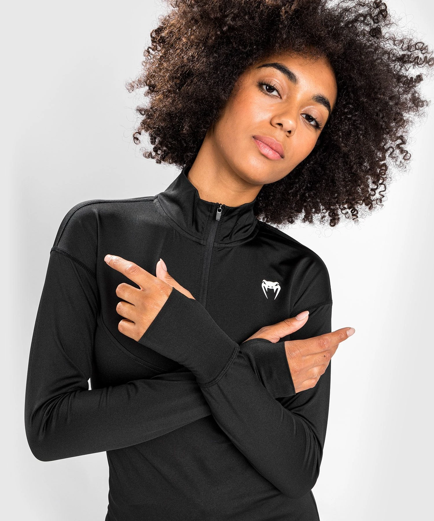 Venum Essential Women's Base Layer Top - Black - Image 5