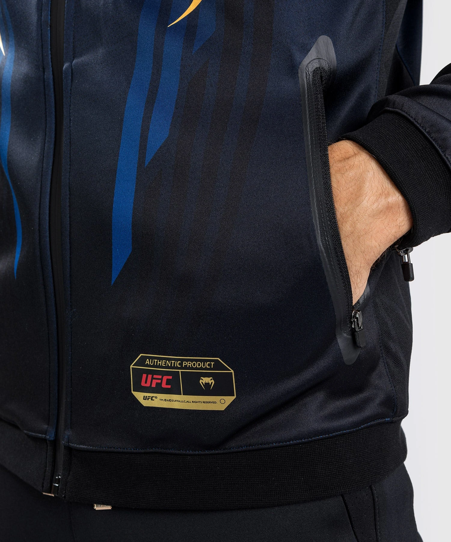 CSD FASHION UFC AUTHENTIC FIGHT NIGHT 2.0 KIT BY VENUM MEN'S WALKOUT HOODIE - Midnight Edition - Champion - Image 10