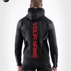 UFC Venum Personalized Authentic Fight Night Men's Walkout Hoodie - Black
