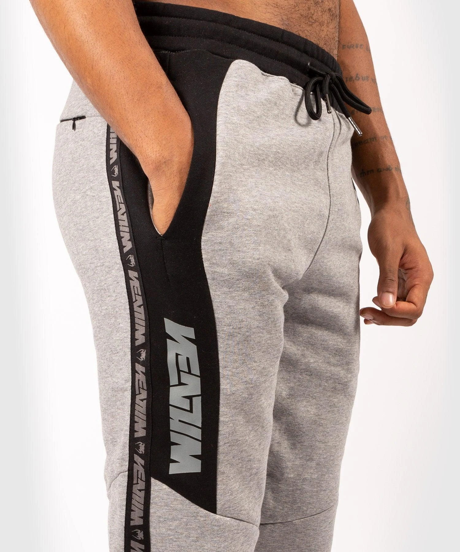 Venum Connect Jogger - Black/Dark Heather Grey - Image 6