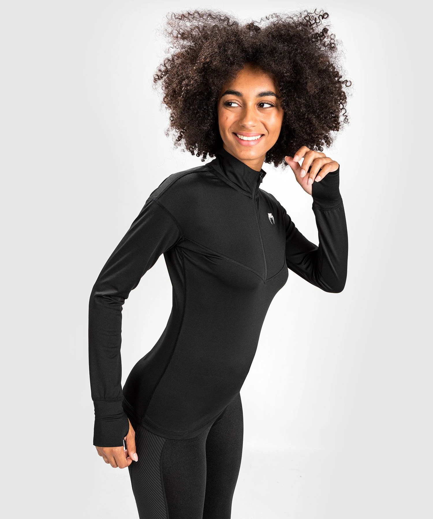 Venum Essential Women's Base Layer Top - Black - Image 6
