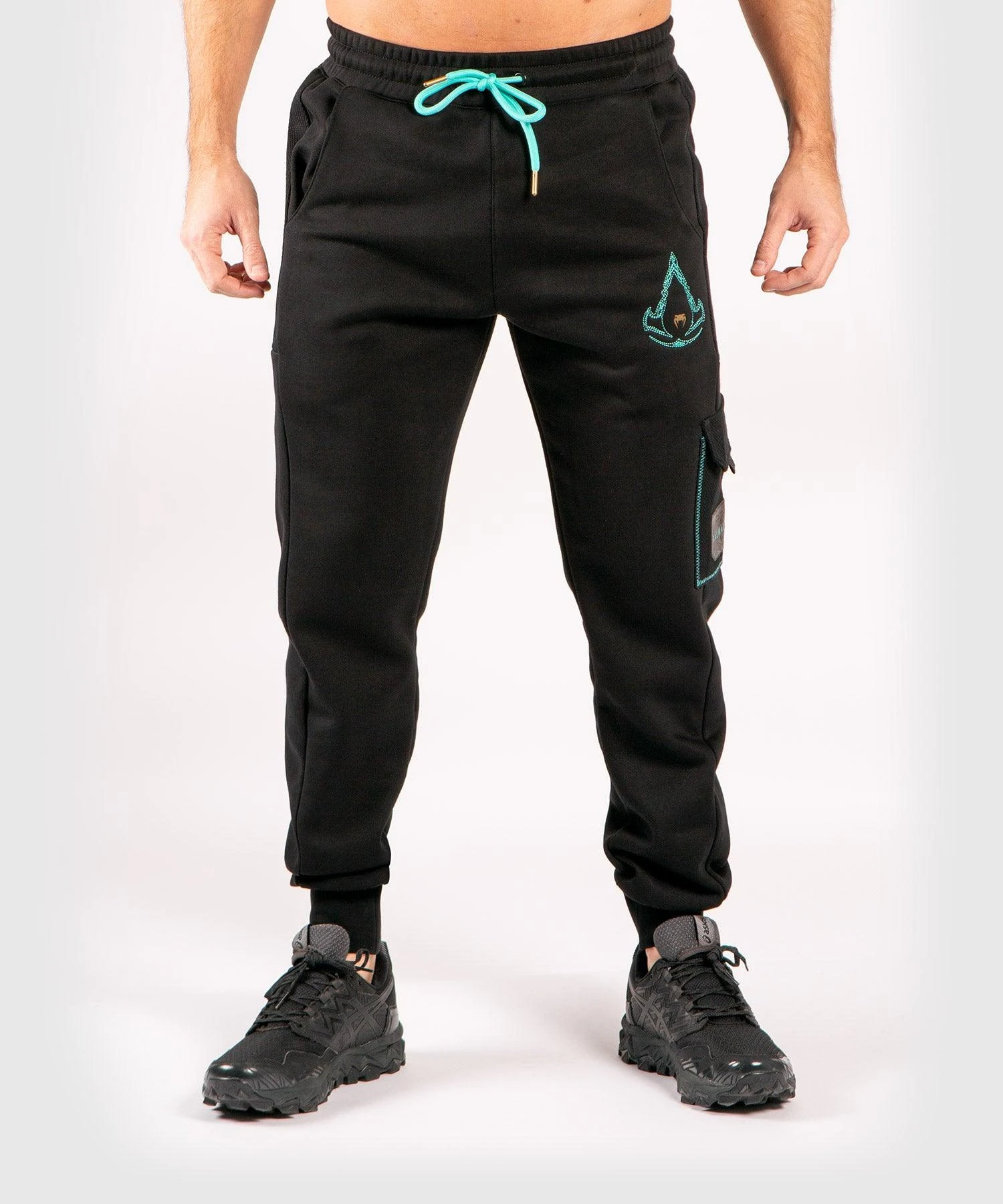 Venum Assassin's Creed Joggers - Black/Blue - Image 2