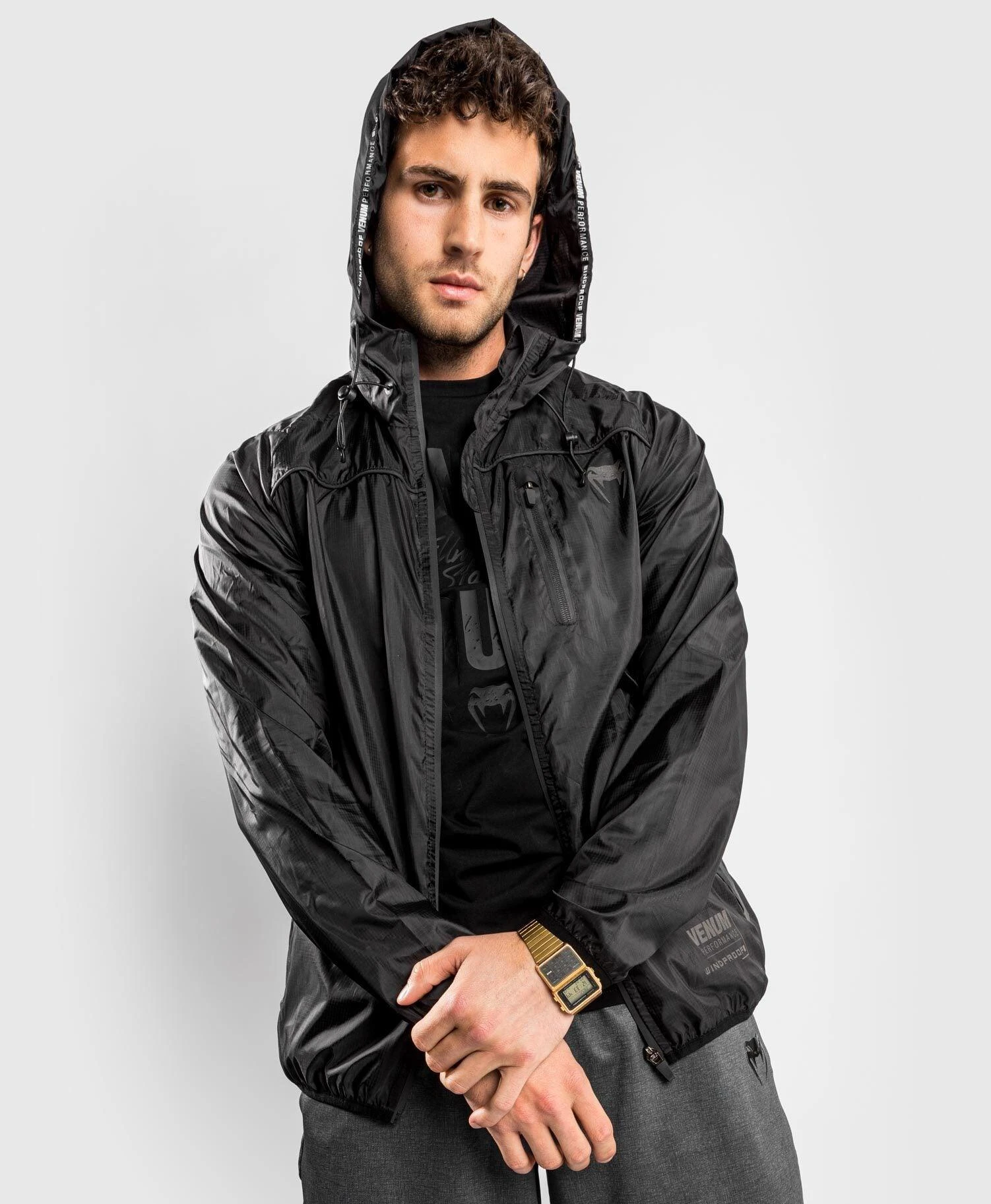 Venum Tempest 2.0 Windproof Jacket - Black - Image 2