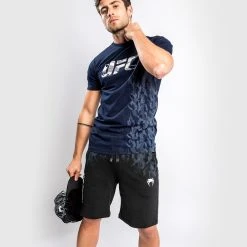 UFC Venum Authentic Fight Week Men's Short Sleeve T-shirt - Navy Blue