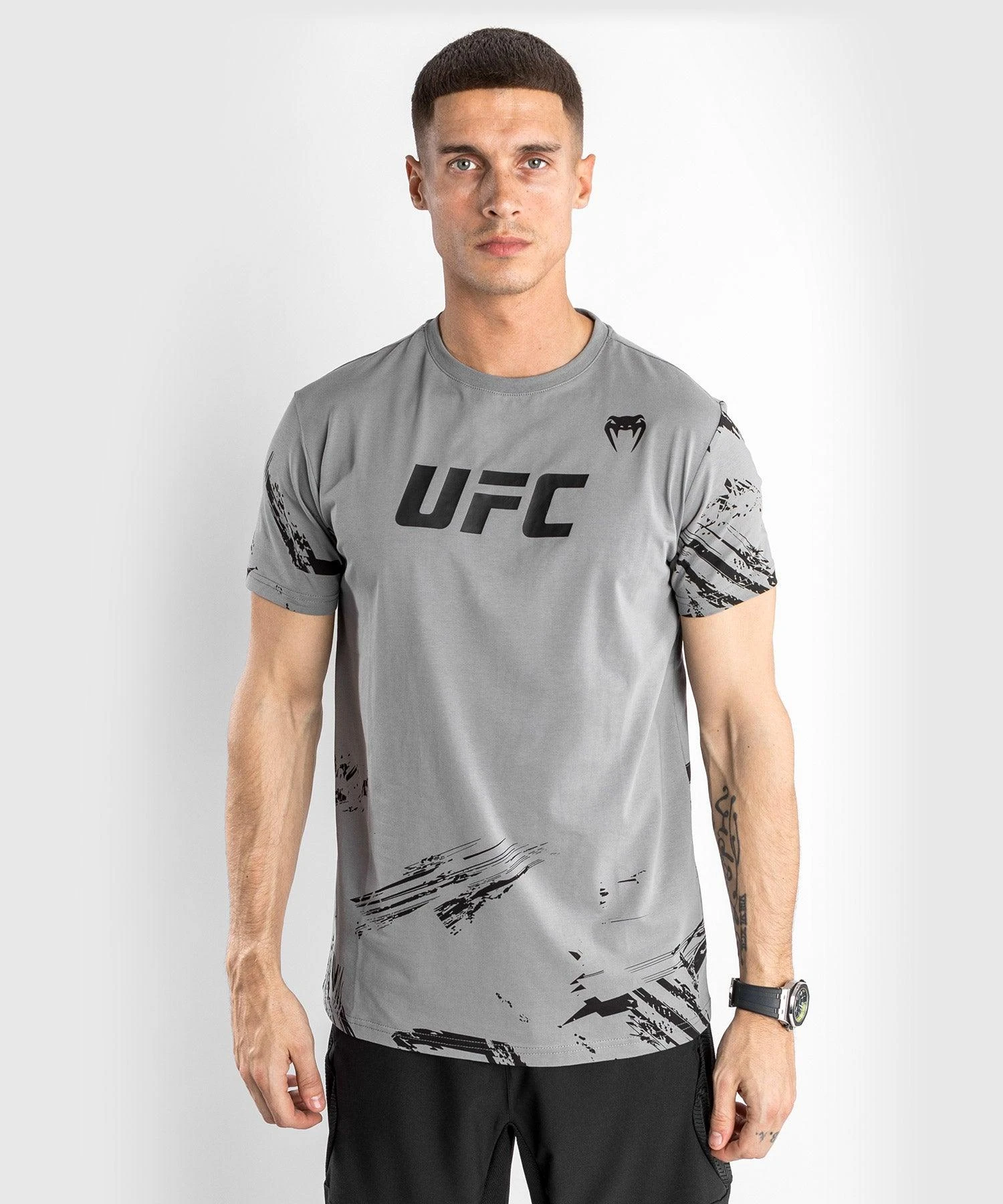 UFC Venum Authentic Fight Week Men's 2.0 Short Sleeve T-Shirt - Grey - Image 4