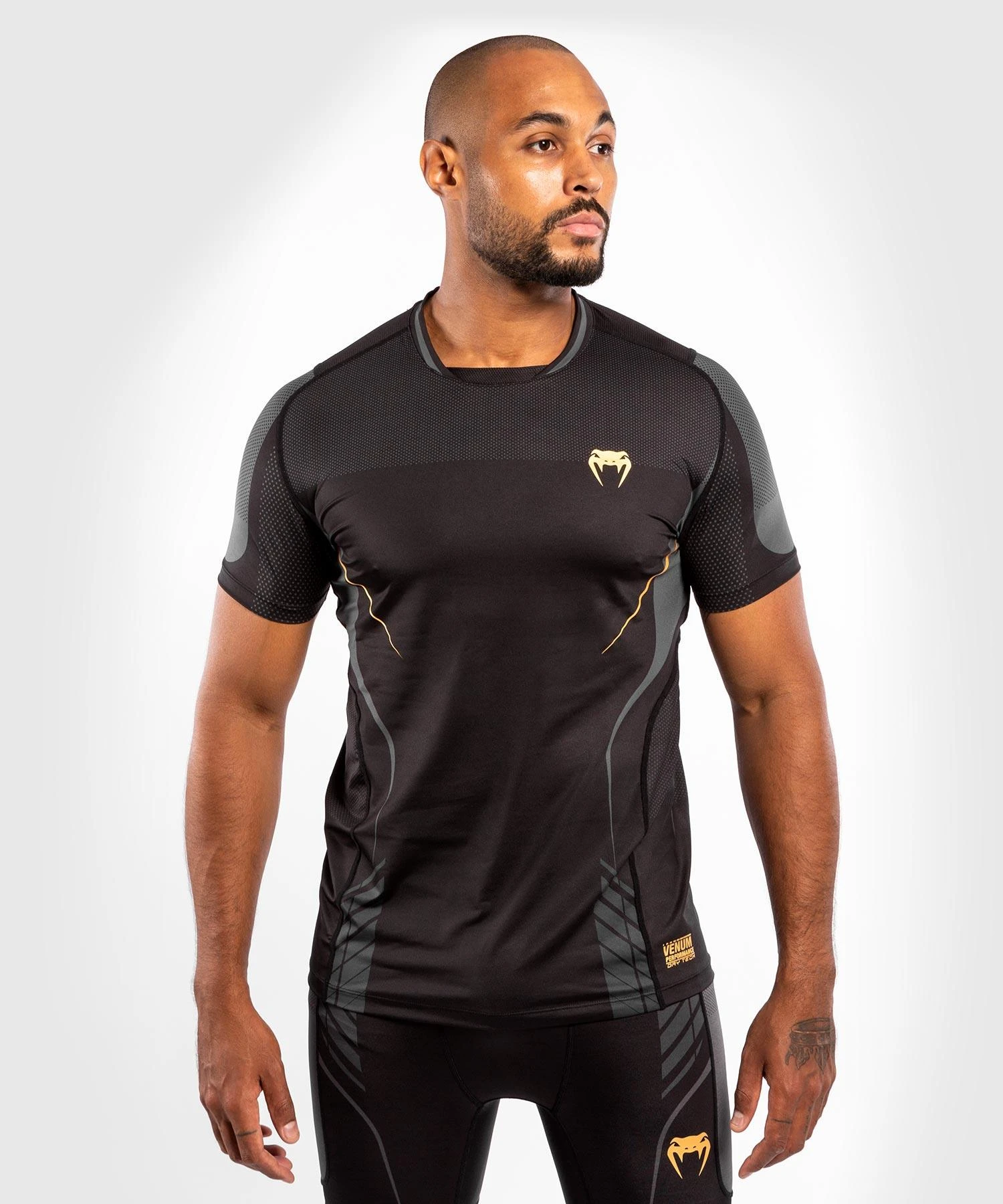 Venum Athletics Dry Tech T-shirt - Black/Gold