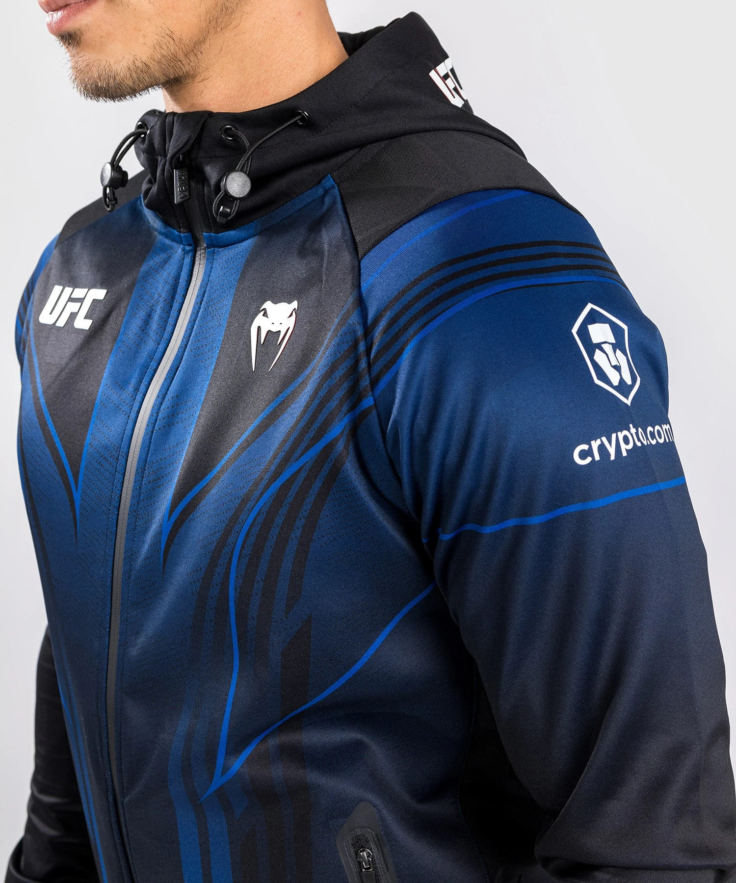 CSD FASHION UFC AUTHENTIC FIGHT NIGHT 2.0 KIT BY VENUM MEN'S WALKOUT HOODIE - Midnight Edition - Image 5