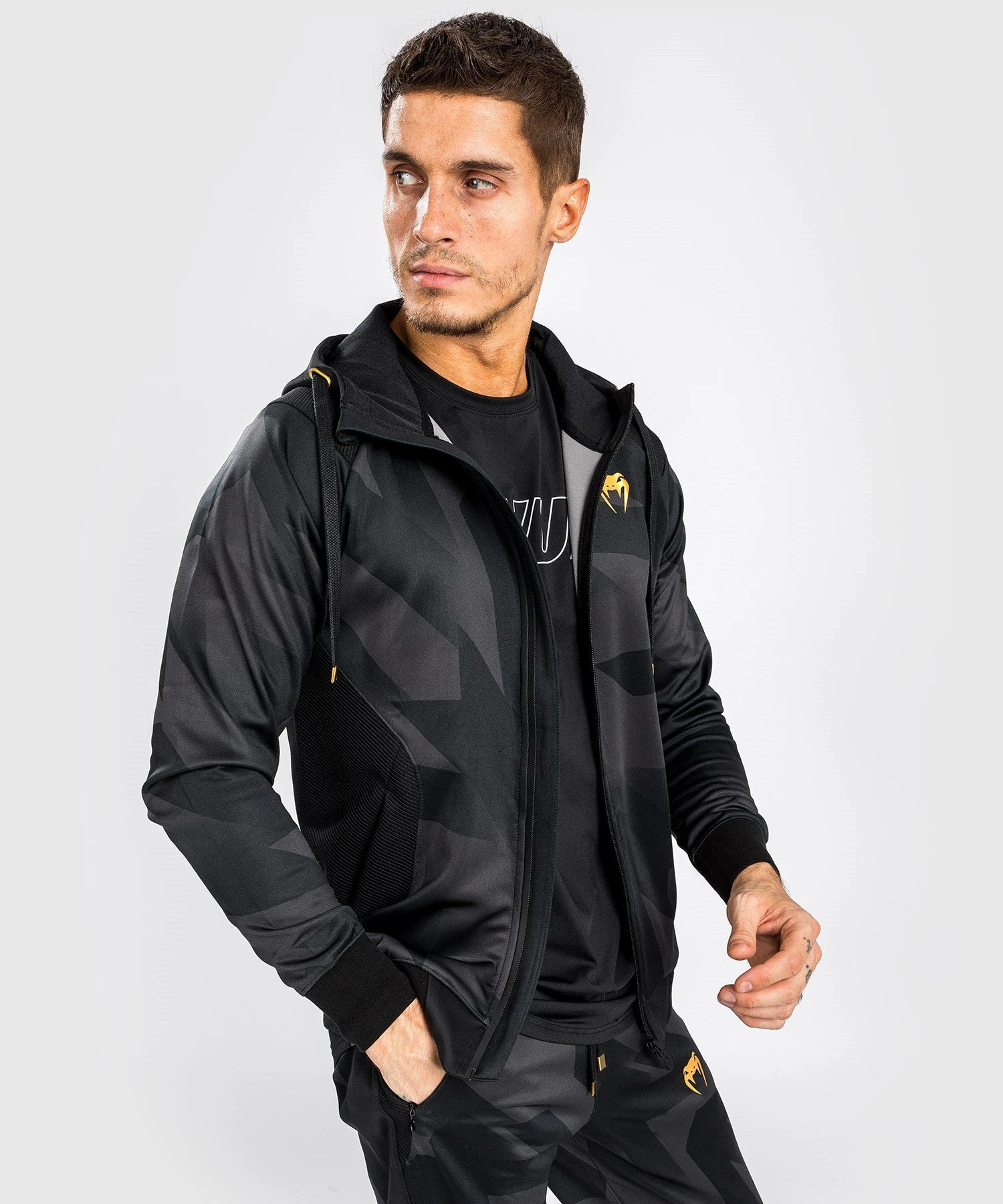 Venum Razor Hoodie - Black/Gold - Image 5