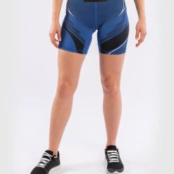 UFC Venum Authentic Fight Night Women's Vale Tudo Shorts - Long Fit - Blue